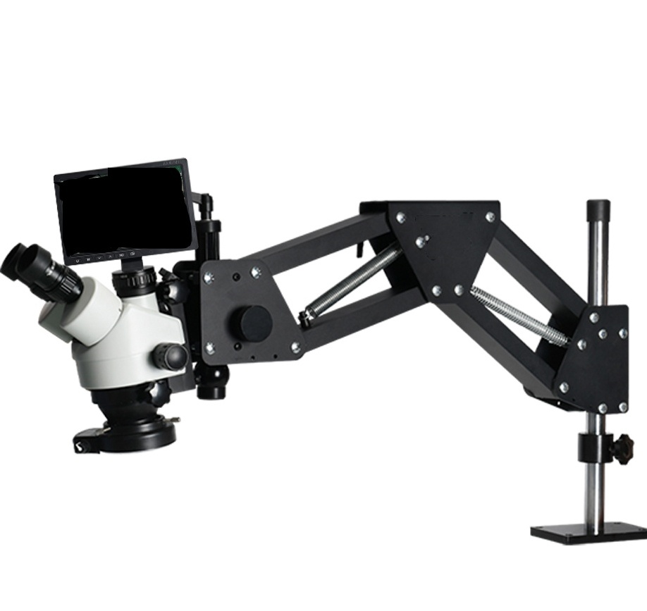 10inch 2K Resolution LED Illum - Trinocular Stereo Microscope 7X-45X recension och pris